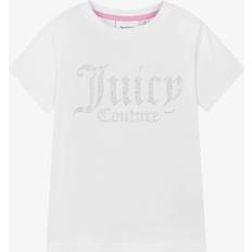 Juicy Couture T-shirt Diamante Fitted - Vit