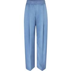 Wide Leg Long Pants - Infinity Blue