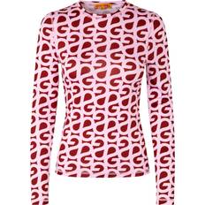 Stine Goya Överdelar Stine Goya Elastic Long Sleeve Top - Burgundy Pink