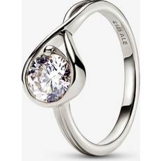 Pandora White Gold Rings Pandora Infinite Lab-Grown Diamond Ring White Gold