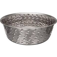 Loving Pets Diamond Plate Bowl Non-Skid Base 1.9L