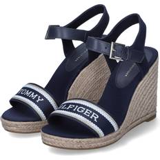 Sko Tommy Hilfiger Polyester Sandal med Broderi - Blue
