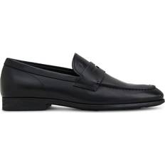 Tod's Men Loafers Tod's Men's Stamped-Logo Leather Penny Loafers - Black