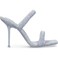 Denim Heels & Pumps Alexander Wang Julie Tubular Denim Sandals - 105mm