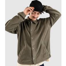 RVCA Outerwear RVCA Downtown Fleece Coaches Jacket - Olive