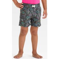 Recycled Materials Swimwear Cat & Jack Dinosaur Printed Swim Board Shorts Black