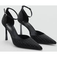 Mango Shoes Mango Crystal Heel Shoe - Black