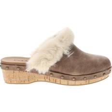 Corkys Just Fur Fun Clog Mules - Brown