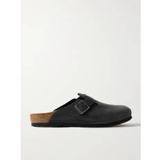 Birkenstock Men Clogs Birkenstock Boston Oiled-Leather Clogs - Black