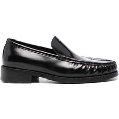 Acne Studios Low Shoes Acne Studios Logo Debossed Leather Loafers - Black