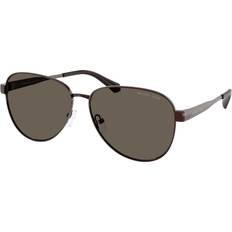 Michael Kors Vuxen Solglasögon Michael Kors Biarritz Solglasögon Metall Brun - Brun