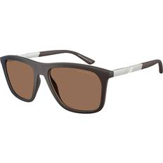 Emporio Armani Adult Sunglasses Emporio Armani Squadrata Marrone Sunglasses - Marrone