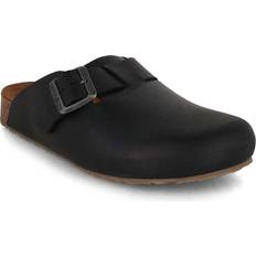 Haflinger Haflinger Leder Clogs Porto - Schwarz