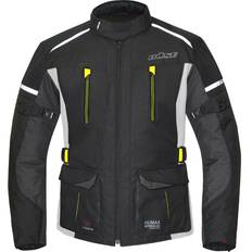 Büse Rider, textile jacket waterproof color: Black/Grey/Neon-Yellow