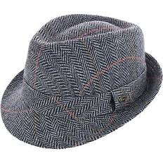 Woman - Wool Hats Classic Plaid Wool Fedora Hat