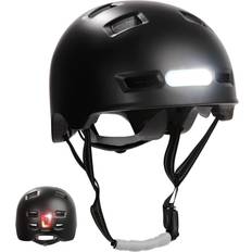 Herr - Rosa Cykelhjälmar Crazy Safety Urban Bicycle Skater Helmet L Black