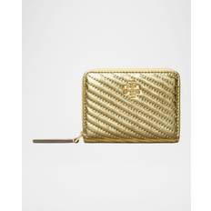 Tory Burch Plånböcker Tory Burch Kira Moto Quilt Metallic Zip-Around Wallet