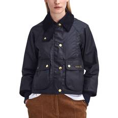 Barbour Cropped Beadnell Wax Jacket - Black