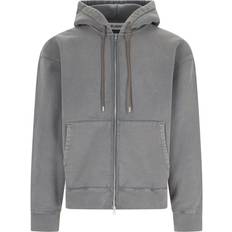 Cropped - Men Jumpers Our Legacy Rascal Hood Cropped Sweatshirt - Gray