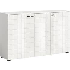 Högblank färg VCM Monte Skänk 3 Dörrar Vit Högblank Sideboard