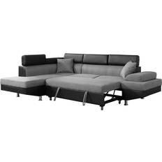 Habitat et Jardin Sophia Luxe Ecksofa Schwarz Grau Sofa