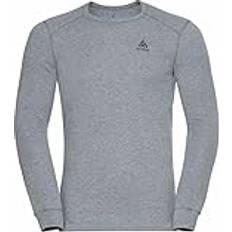 Grijs - Hardlopen Ondershirts Odlo Men's Fitted Top Crew Neck T-Shirt - Eco