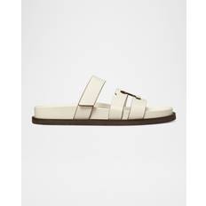 Rem Badesandaler Tory Burch Ines Triple-Band Sport Mule Sandals - New Ivory