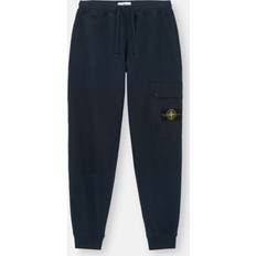Stone Island Joggers Trousers Stone Island Brushed Organic Cotton Fleece - Bleu Marine