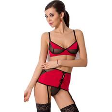 Röda Underklädesset Passion Sandra Set - Red