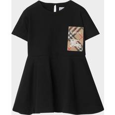 Organic Cotton Dresses Children's Clothing Burberry Kids Cotton Jersey Dress - Black