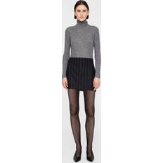 Anine Bing Skirts Anine Bing Tierra Skirt - Dark Grey Pinstripe