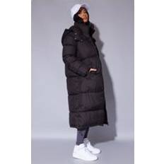 PrettyLittleThing Longline Puffer Coat - Black