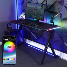 X-Rocker Lumio Compact Rgb Gaming Desk