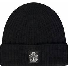 Stone Island Accessori Stone Island Wool Patch Beanie - Black