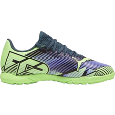 Textile Football Shoes Children's Shoes Puma Youth Future 7 Play TT - Gray Skies/Elektro Purple/Fizzy Apple/White