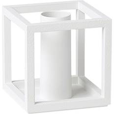 Stål - Vita Värmeljuslyktor Audo Copenhagen Kubus 1 White Värmeljuslykta 7cm