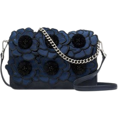 Kate Spade Madison Embroidered Floral Willow Mini Flap Crossbody - Blue Multicolor