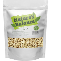 Vitamin E Nuts & Seeds Nature's Balance Whole Raw Unsalted Cashews Nuts 1000g 1pack