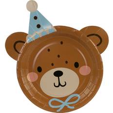 PartyDeco Piatto Usa E Getta Orsetto 6x