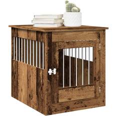 vidaXL Dog Crate Furniture Old Wood 64.5x80x71 cm Brown