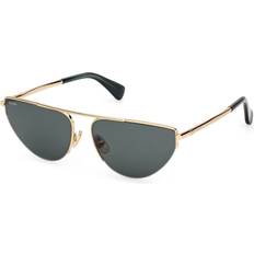 Max Mara Vuxen Solglasögon Max Mara MM0122 30N Solglasögon Metall Guld Grön