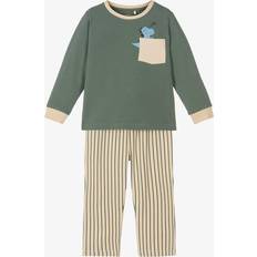 Name It Nightwear Children's Clothing Name It Boys Cotton Pyjamas - Green/Ivory