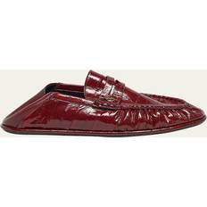 Low Shoes Saint Laurent Croco YSL Convertible Penny Loafers - Grenade