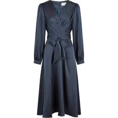 Neo Noir Rimini Heavy Sateen Dress - Midnight Blue