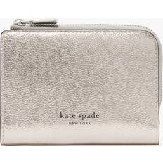 Silver Wallets Kate Spade Ava Metallic Zip Bifold Wallet - Silver