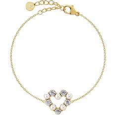 Edblad Armband på rea Edblad Affinity Pearl Heart Bracelet - Gold