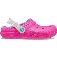 Rosa Zapatillas Crocs Toddler Classic Lined Clog - Pink Crush/Multi