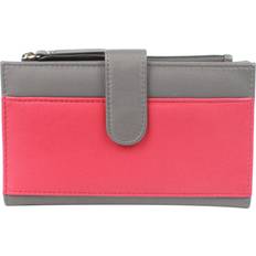 Grey Wallets Eastern Counties Leather Mae Leder Brieftasche - Grau/Melone