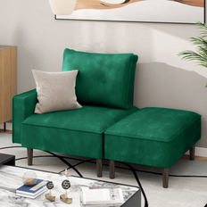 Green - U-Sofas George Oliver Green Mirvete 2 Piece Upholstered Sectional Sofa