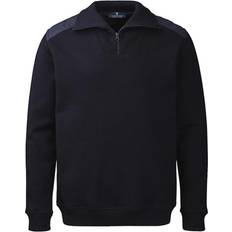 Bremen Strik Sweater Med Windbreaker - Navy